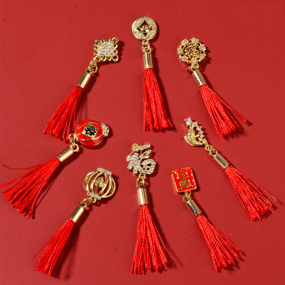 CHARMS Phụ Kiện Trang Trí Móng Tay 3D Phong Cách Trung Hoa