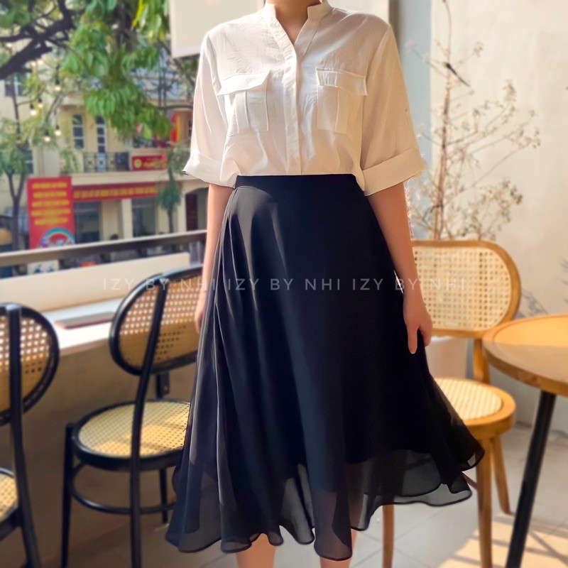 ÁO SƠ MI CỔ TÀU BIGSIZE THIẾT KẾ - IZYBYNHI | BigBuy360 - bigbuy360.vn