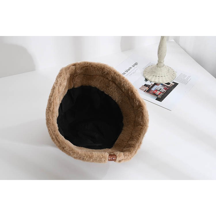 Nón Bucket Nhung Bò Sữa - Mũ Bucket Nhung Ngựa Vằn