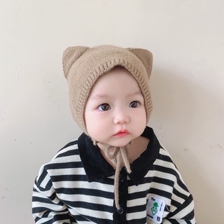 mũ len gấu