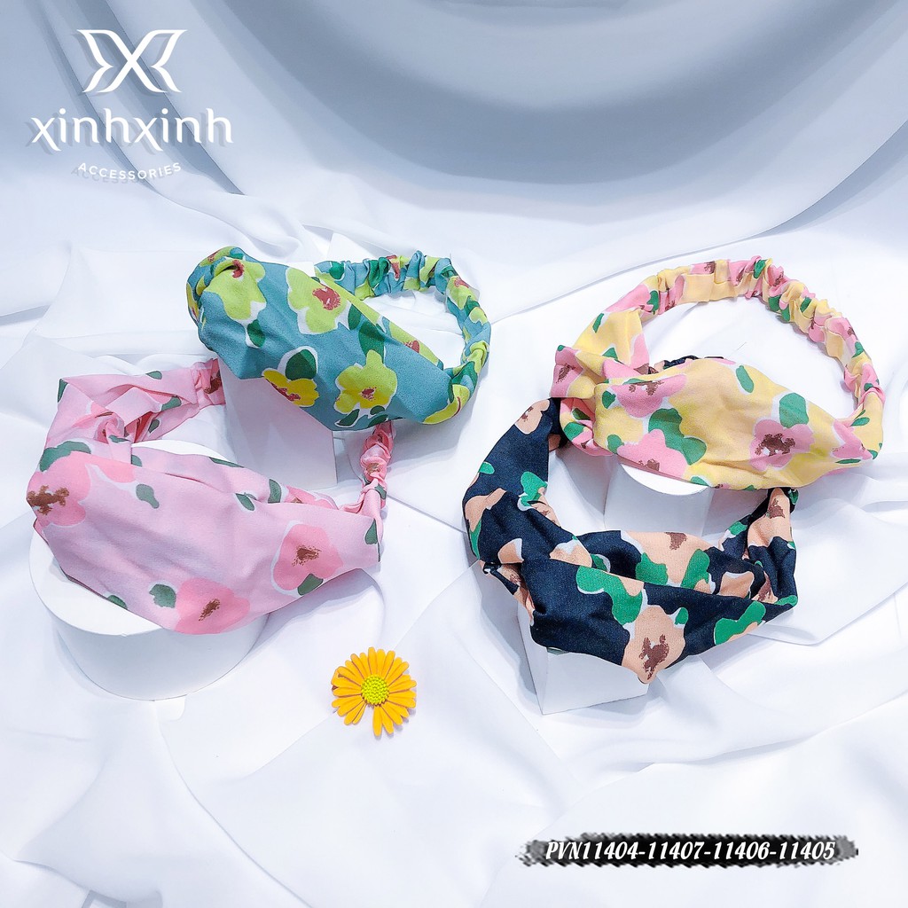 Băng đô hoa mai màu sắc - Xinh Xinh Accessories