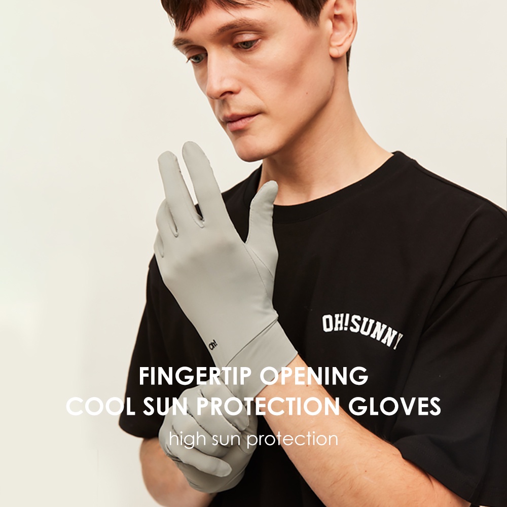 Đôi găng tay OHSUNNY chống nắng chống tia cực tím UPF50+ chống trượt thoáng khí dành cho nam