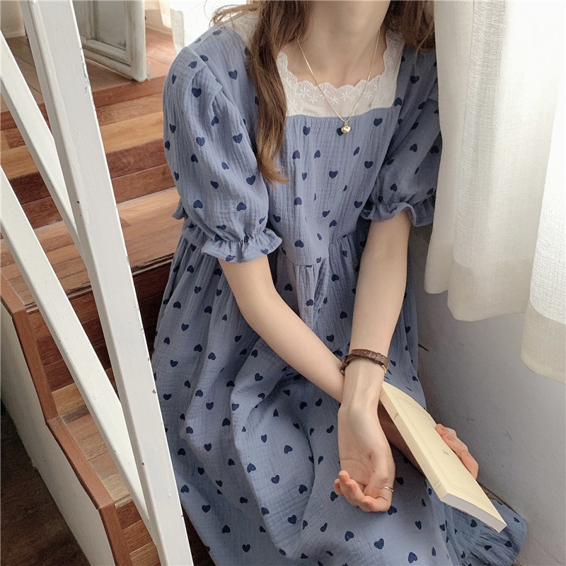 Doll - Váy ngủ phong cách Hàn Quốc Lavonte - Chất liệu cotton Hàn cao cấp