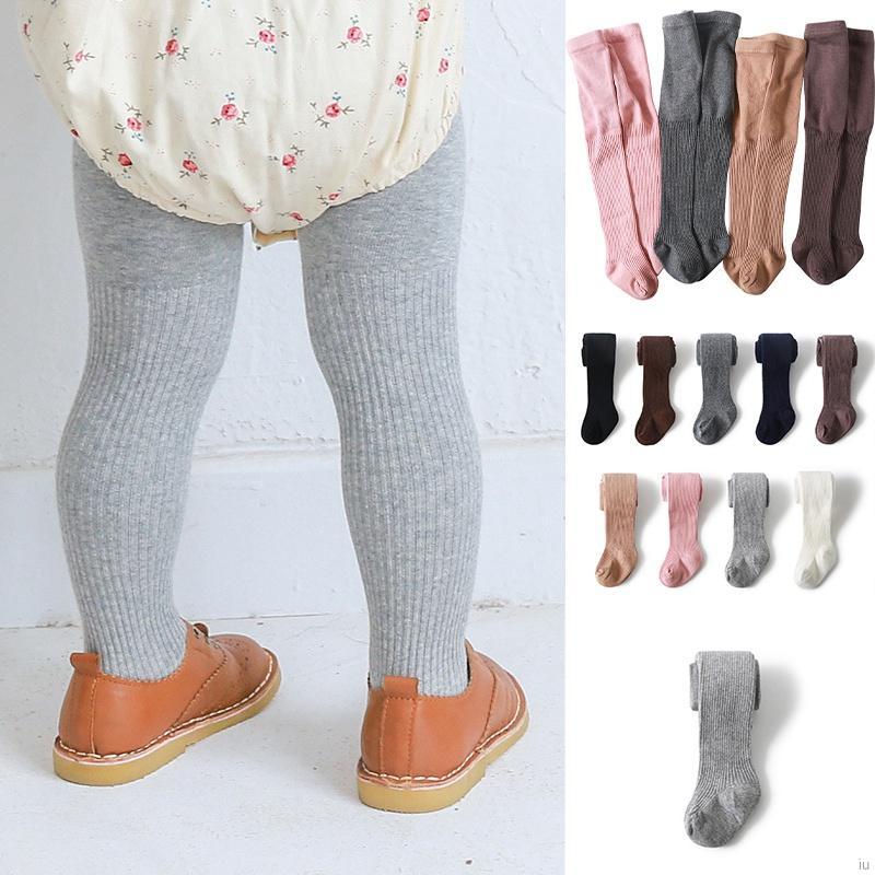 Quần Legging Trơn Màu Thoáng Khí Cho Bé Gái