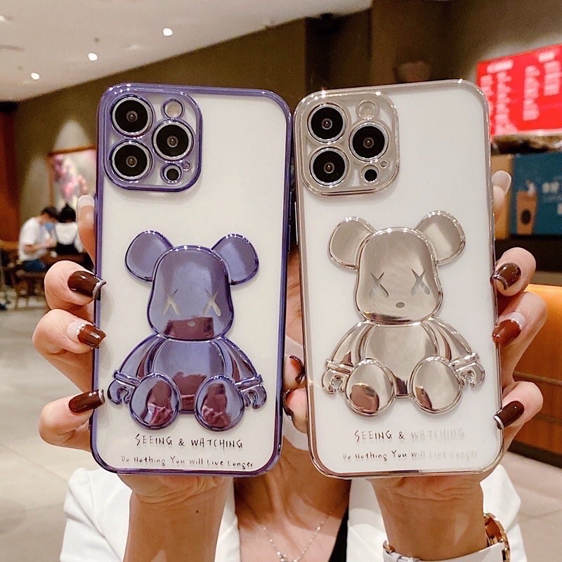 Ốp gấu Bear Brick Trong suốt ip6p/7p/ X/ Xsmax/ip11