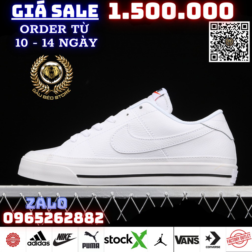 Order 1-2 Tuần + Freeship Giày Outlet Store Sneaker _Nike Court Legacy MSP: CU4150-100 36-44 gaubeostore.shop