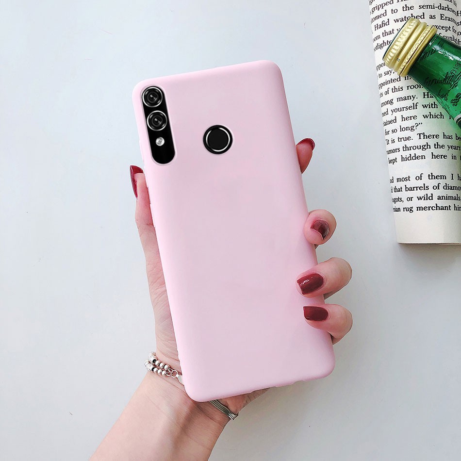 Ốp điện thoại silicon dẻo màu kẹo ngọt xinh xắn cho Huawei Honor 9 10 Lite P Smart 2019