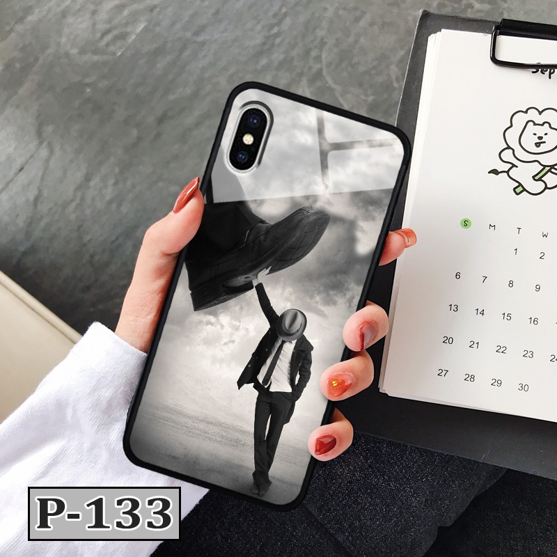 Ốp iPhone X/ Xs - lưng kính in hình 3D