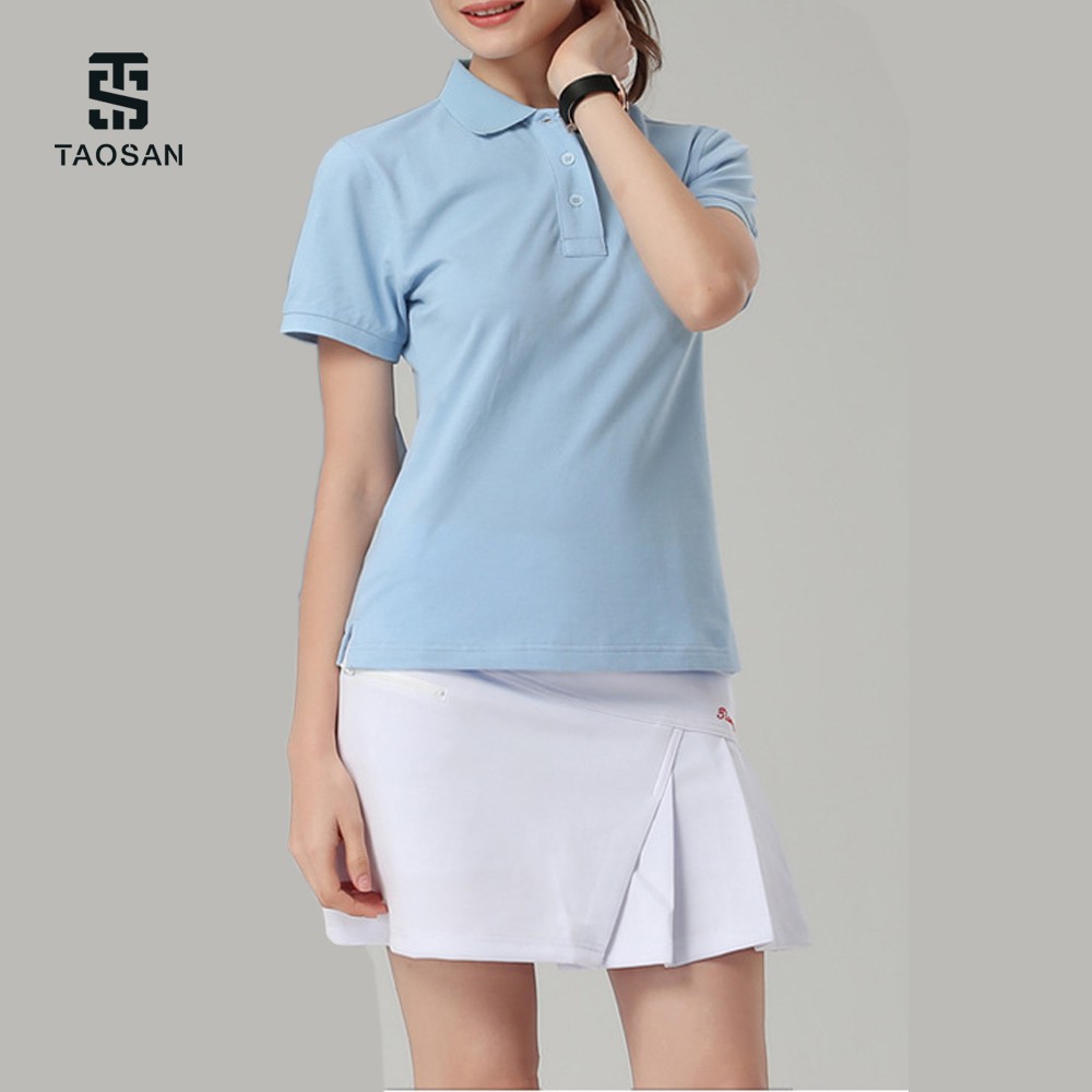 Áo Polo Nữ chất cotton thoáng mát trơn basic Phông có cổ bẻ Taosan | BigBuy360 - bigbuy360.vn