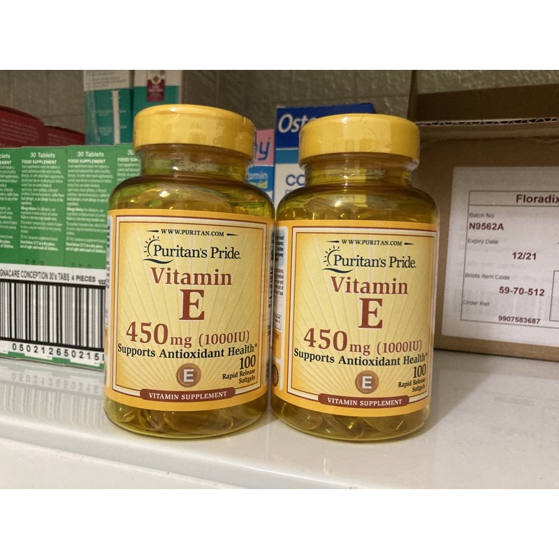 Vitamin E 1000iu Puritan hộp 100 viên