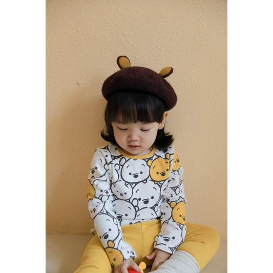 Mũ nồi dạ tai nhỏ YO YO cho bé