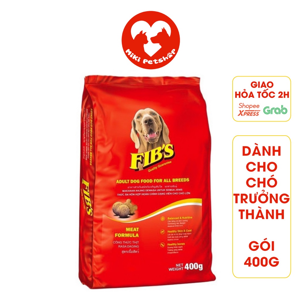 Thức Ăn Cho Chó Hạt Khô FIB'S Gói 400G - Miki Petshop