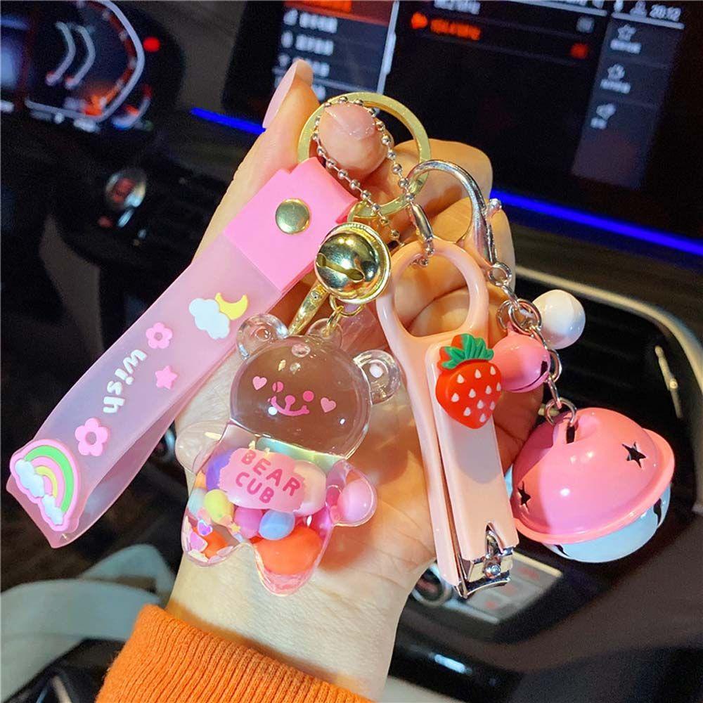 DARNELL Móc Khóa Hình Gấu Chubby Nhiều Màu Dễ Thương