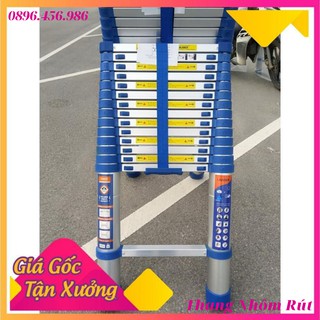 Thang nhôm rút 4m4. thang nhôm 4m4. thang nhom nhật bản 4m4