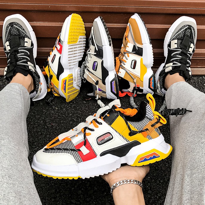 Giày sneaker thể thao nam tăng chiều cao phối màu bắt mắt đẹp chất lừ | BigBuy360 - bigbuy360.vn