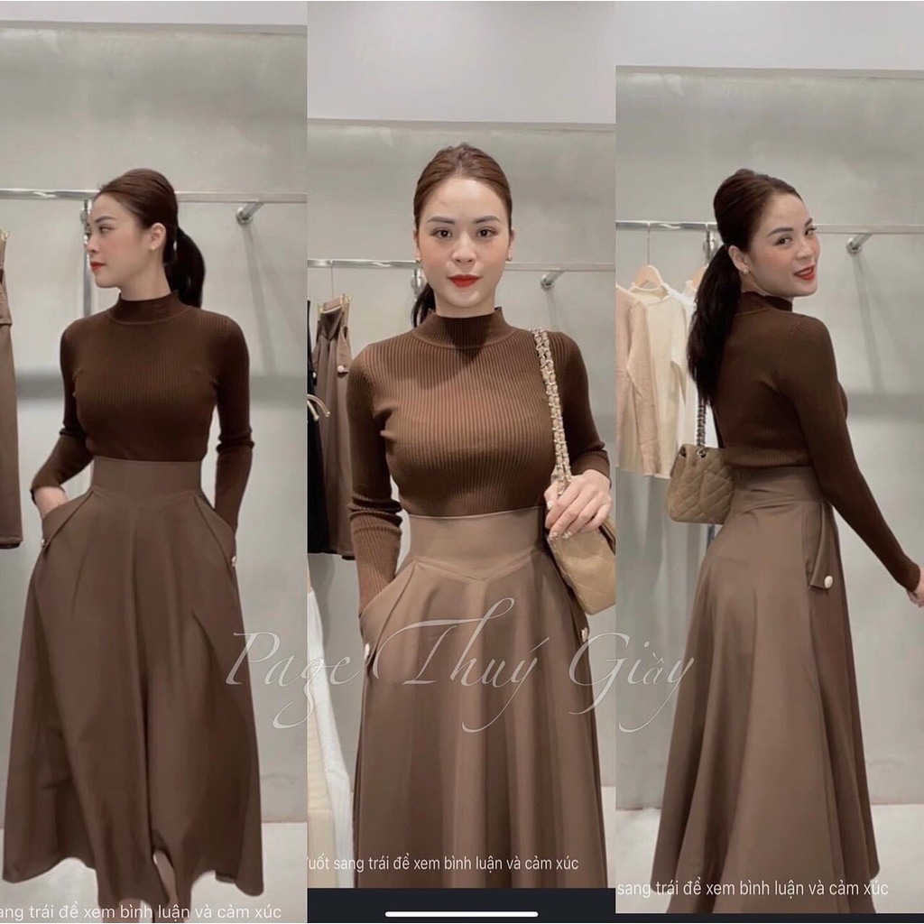 Áo len tăm cổ 3 phân Quảng châu_Xưởng May Quang Anh