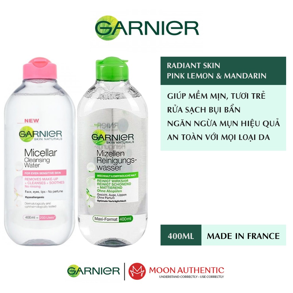 Nước tẩy trang Garnier Pháp 400ml