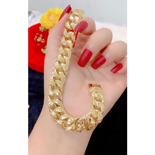 Lắc tay nam kiểu xích dát vàng 18 mẫu mới về
