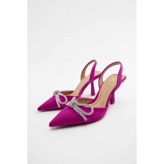 Sandal zara nơ đá