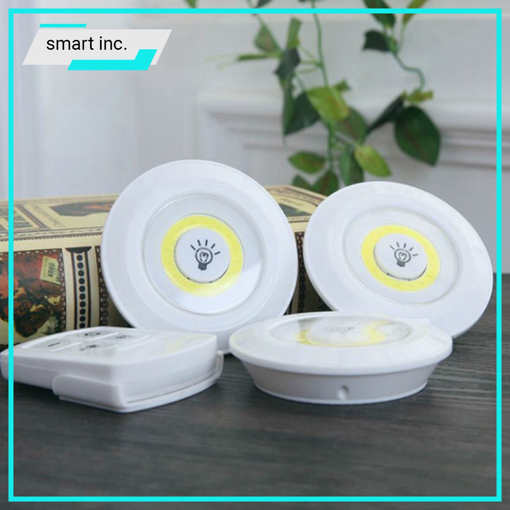 Đèn Led Mini Treo Cầu Thang Phòng Ngủ Nhà Bếp Gắn Tủ Đèn Trang Trí Treo Tường Điều Khiển Từ Xa Thông Minh