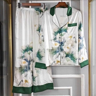 Bộ lụa pijama phong cách sang chảnh