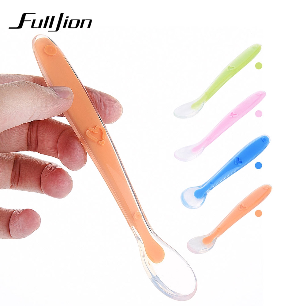 Muỗng Silicone An Toàn Cho Bé Tập Ăn