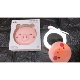 QUẠT MINI KÈM GƯƠNG VÀ ĐÈN LED
