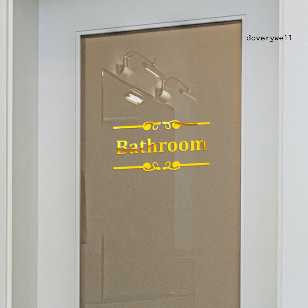 Miếng Dán Tường Trang Trí Phòng Tắm Hình 3d Độc Đáo