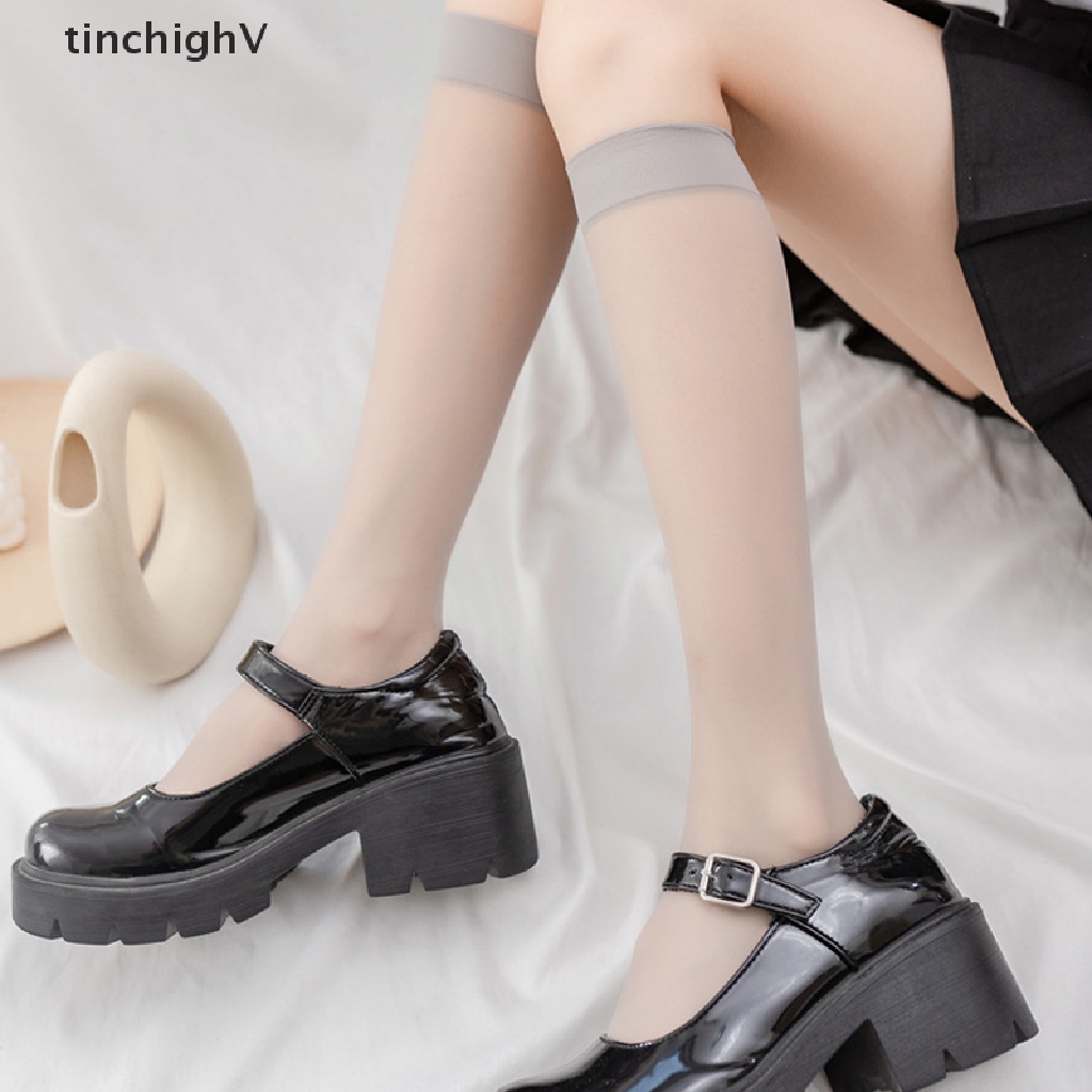 Vớ dài trong suốt co giãn bằng nylon thiết kế thời trang cho nữ