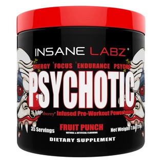 Thực Phẩm Bổ Sung Pre Workout Psychotic 35 Lần Dùng