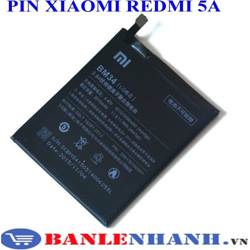 PIN XIAOMI REDMI 5A