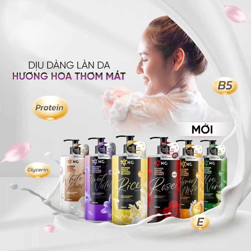 Sữa Tắm HC Hương Nước Hoa Chiết Xuất Thiên Nhiên THÁI LAN 1000ml