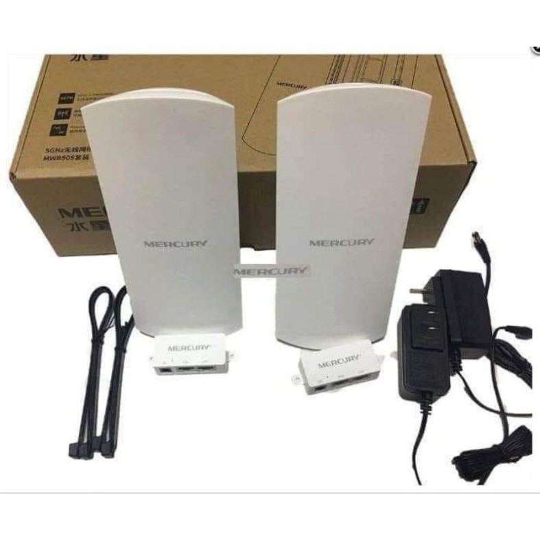 Bộ thu phát không dây thang máy, wifi ngoài trời tầm xa 1km, Mercury MWB201