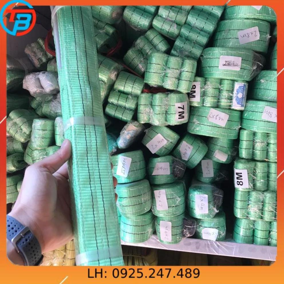 Dây cáp vải cẩu hàng 2 tấn x 5 mét - rộng 5cm - Hệ số 5:1