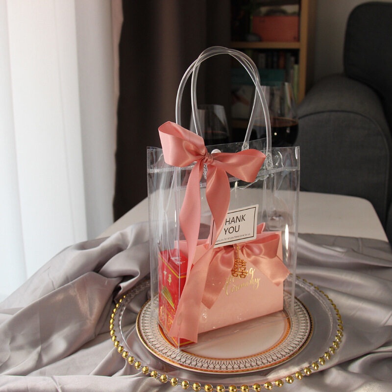 Túi đựng kẹo cưới YADOU bằng PVC trong suốt thiết kế sang trọng độc đáo