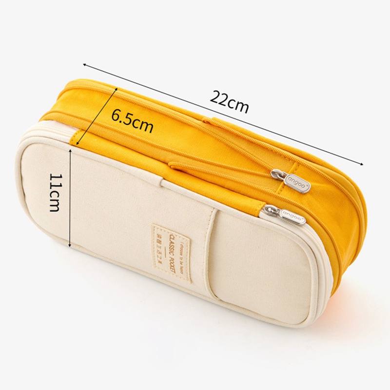 Túi đựng bút/ đồ trang điểm sức chứa lớn có thể gấp gọn tiện dụng cho học sinh