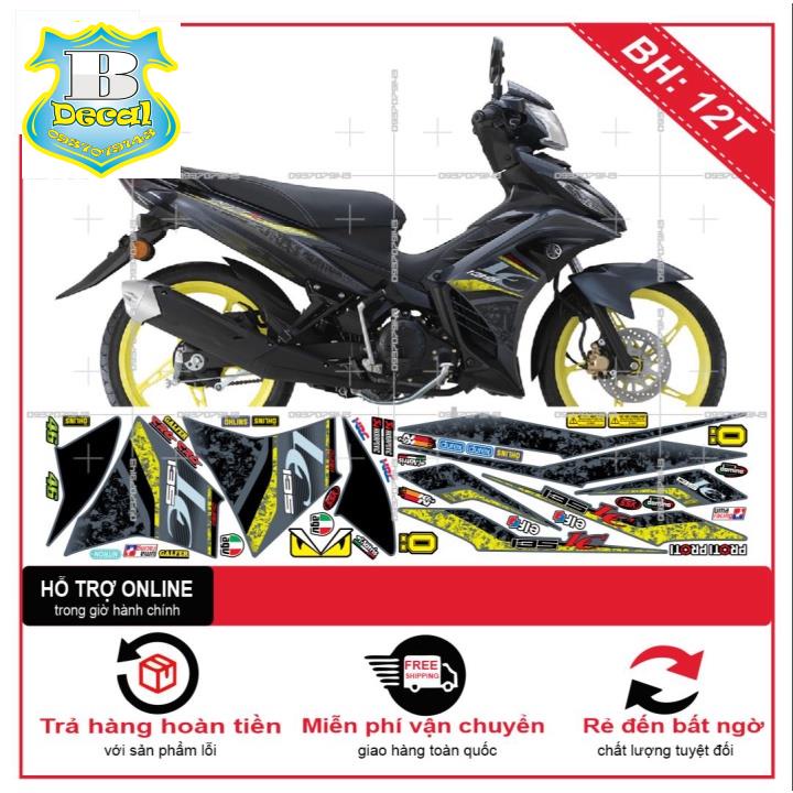 ( Quí khách vui lòng mang ra tiệm cho thợ dán ) Tem EX 2011 LC 2021 DÁN XE XÁM XI MĂNG [Bi Decal]