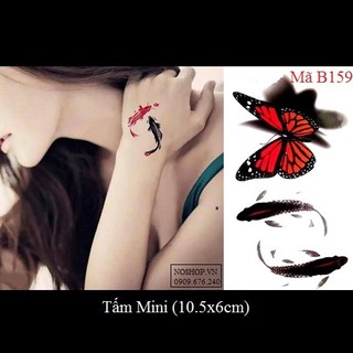 Hình xăm dán bướm B159