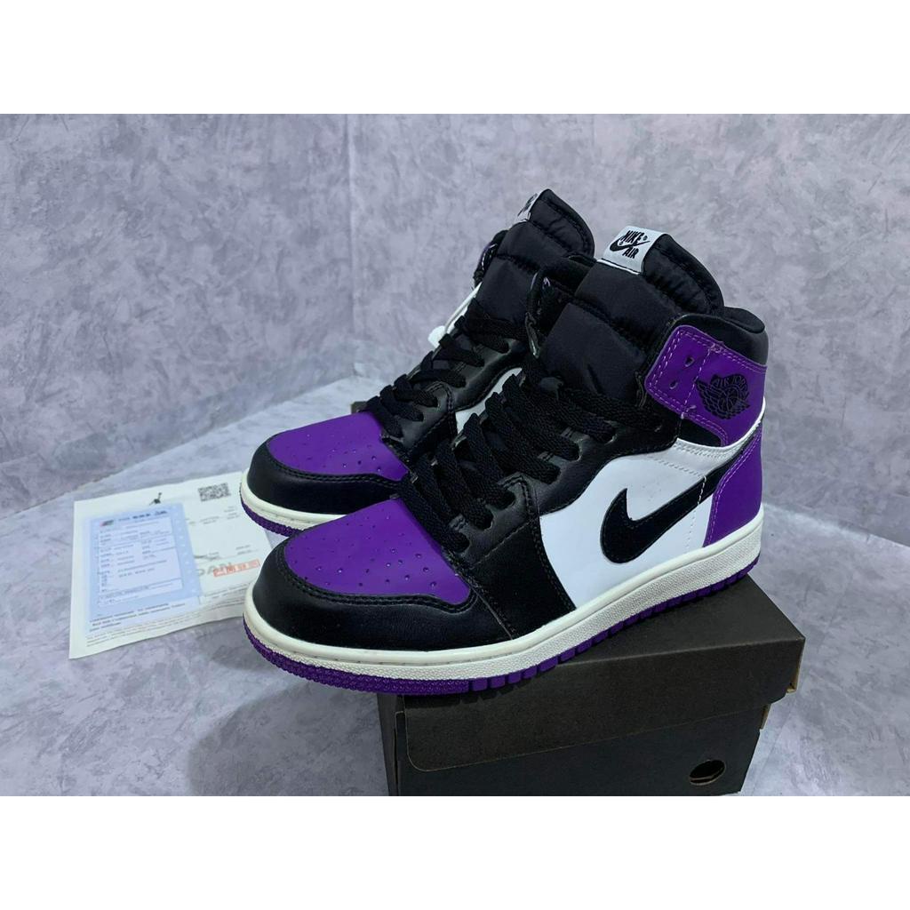 Giày thể thao nam nữ sneaker JD tím phối đen full size 36-43 | BigBuy360 - bigbuy360.vn