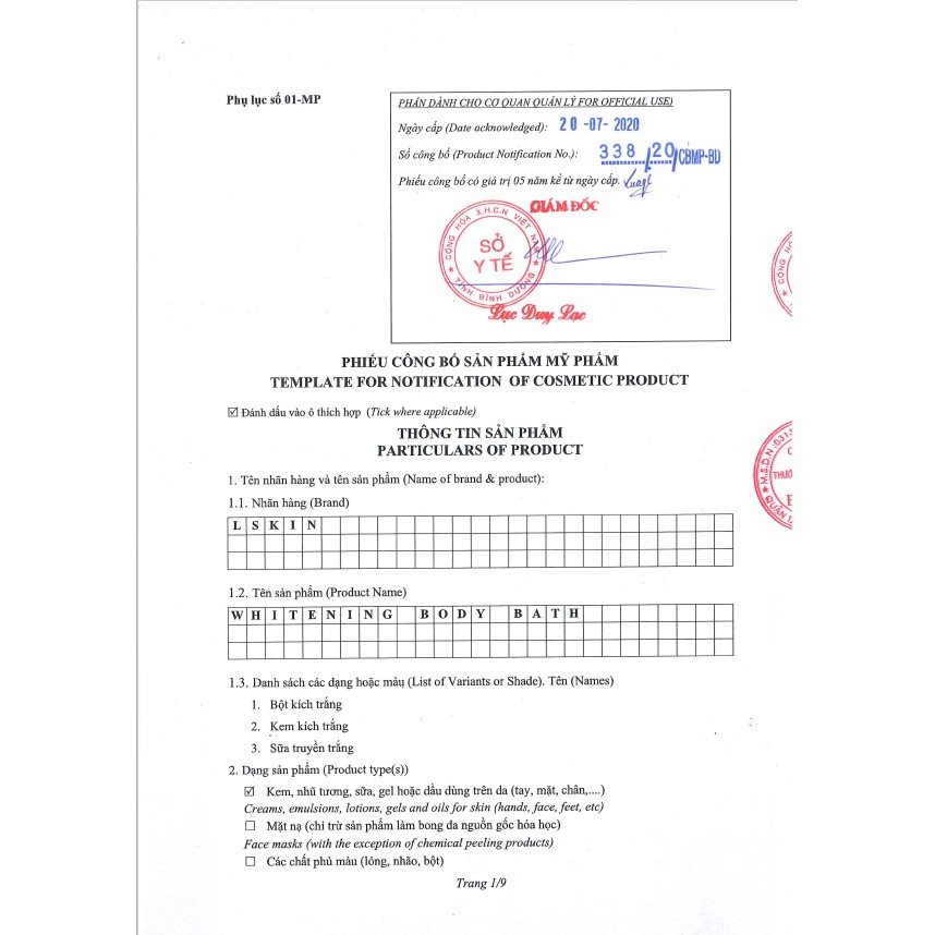 Tắm trắng Lskin Whitening Body | BigBuy360 - bigbuy360.vn