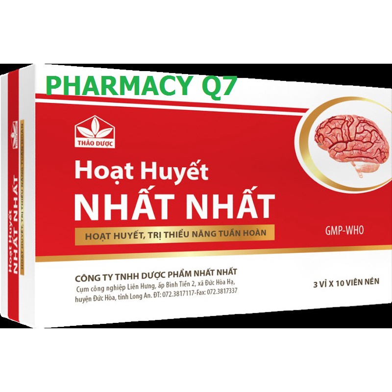 CHÍNH HÃNG HOẠT- HUYẾT NHẤT- NHẤT HOAT HUYET NHAT NHAT