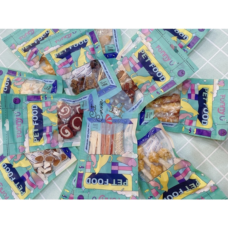 BÁNH THƯỞNG PET FOOD CHO CHÓ NHÌU VỊ 100G
