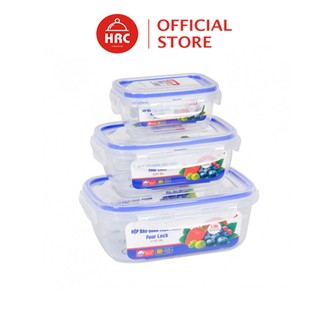 Bộ 3 hộp đựng thực phẩm 4 khóa 2508