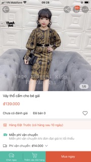 Váy thổ cẩm cho bé gái