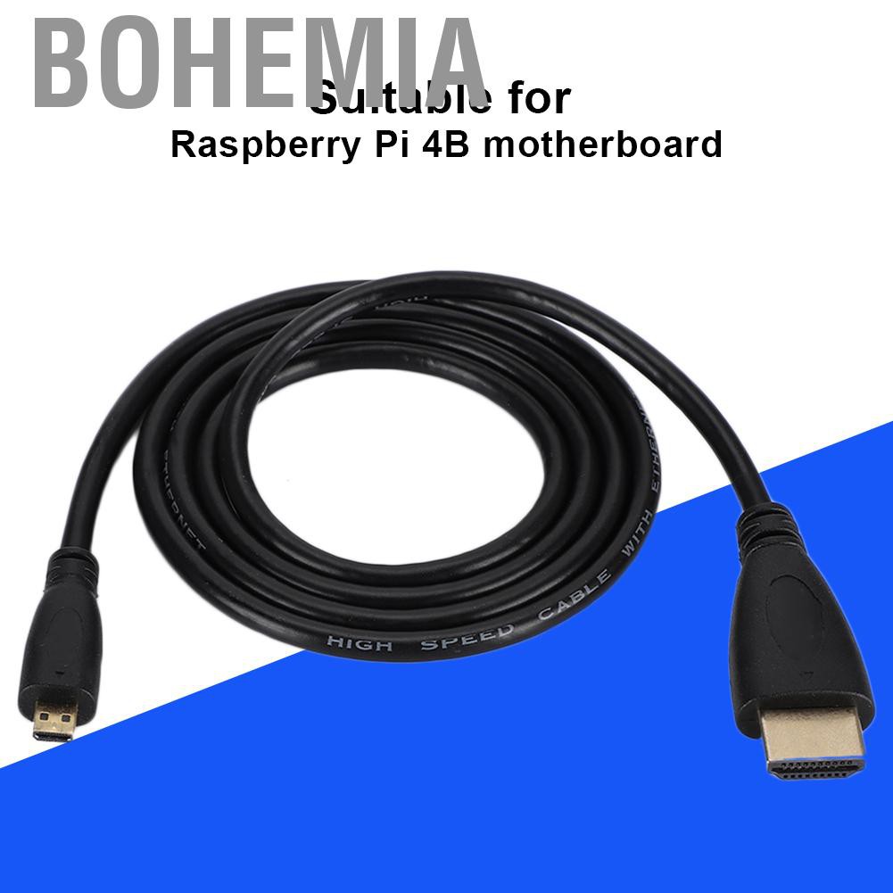 Cáp Chuyển Đổi Từ Cổng Micro Sang Hdmi 1440p / 1080p / 1080i / 720p / 480p Cho Raspberry Pi 4b