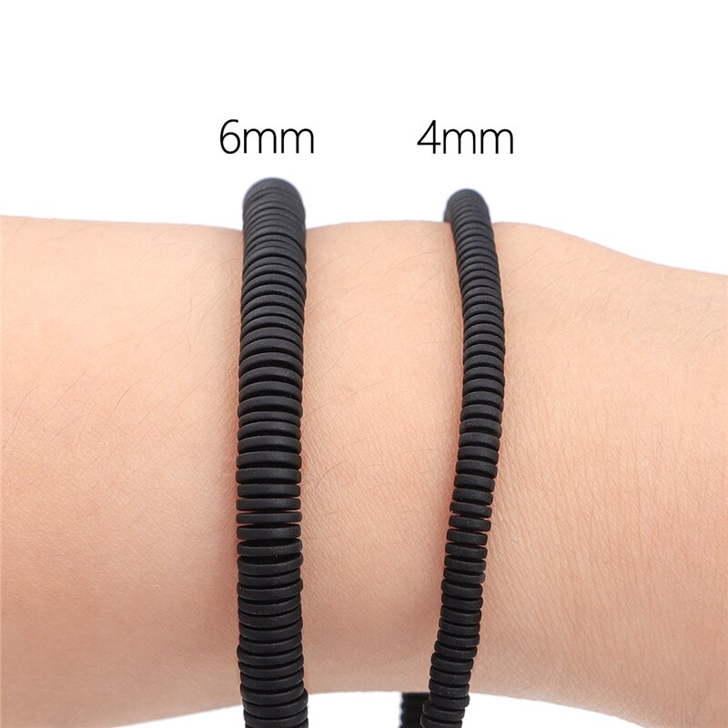 Chuỗi Hạt Đá Hematite Tự Nhiên Hình Tròn 15 &quot;Không Từ Tính Dùng Làm Trang Sức DIY