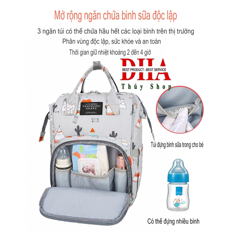 Ba lo bỉm sữa cao cấp cho mẹ và bé
