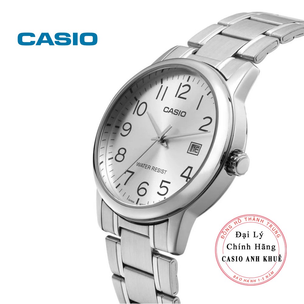 Đồng hồ nam Casio MTP-V002D-7BUDF dây kim loại