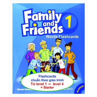 Family and Friends Words Flashcards *Level 1 - 4 + Starter (Bộ thẻ Family and Friends Words  - Giáo trình chuẩn Quốc tế)