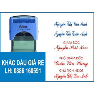Khắc Dấu Chức Danh - Shiny S223